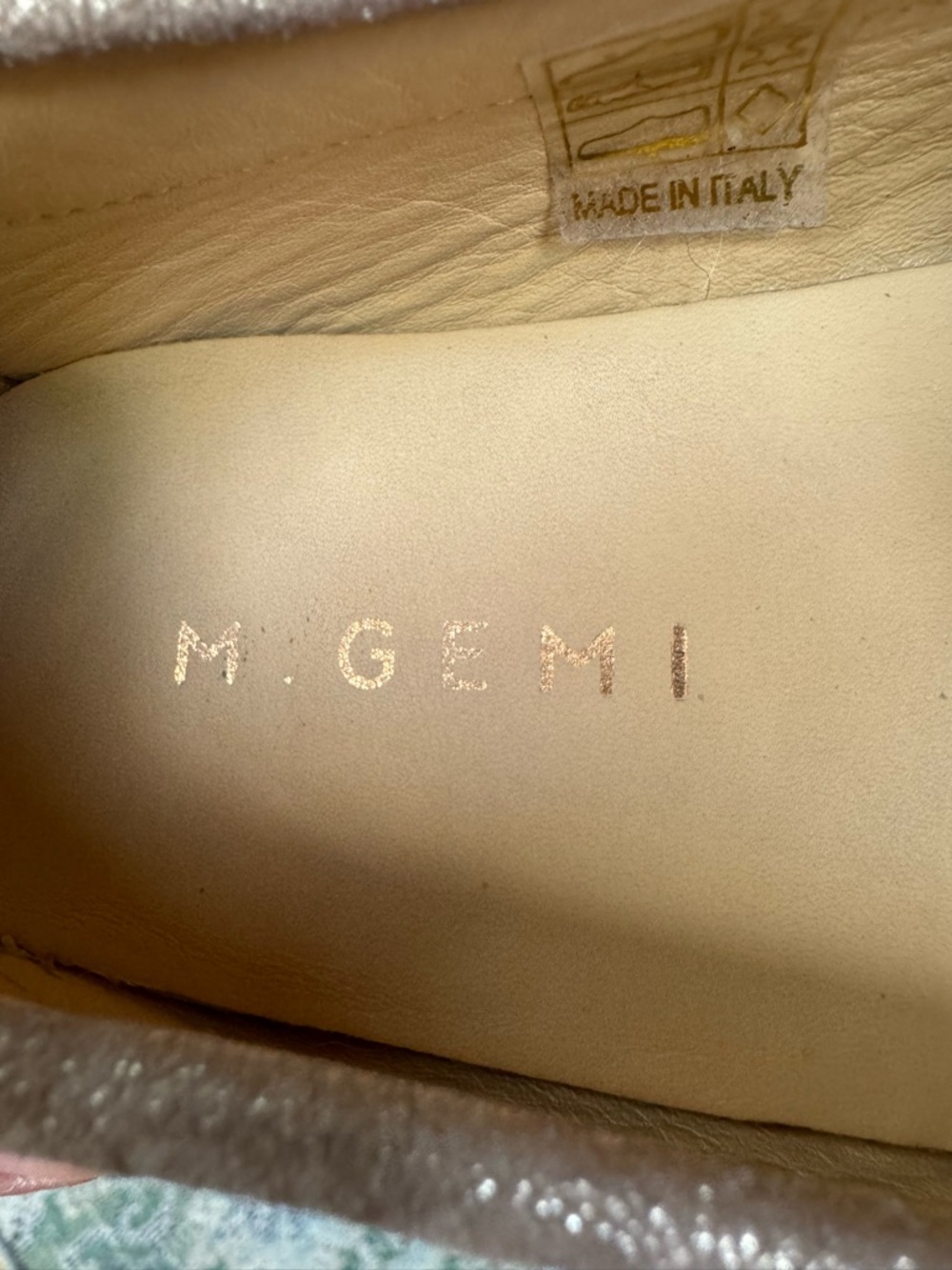 M. Gemi Shimmer Loafers - Gold Metallic - Picture 3 of 4